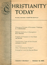 Christianity Today Magazine - October 15, 1956 issue